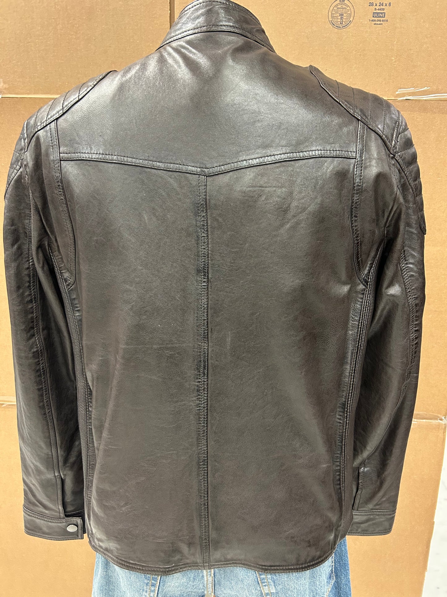 Joe Black and Brown  Men Bomber Jacket