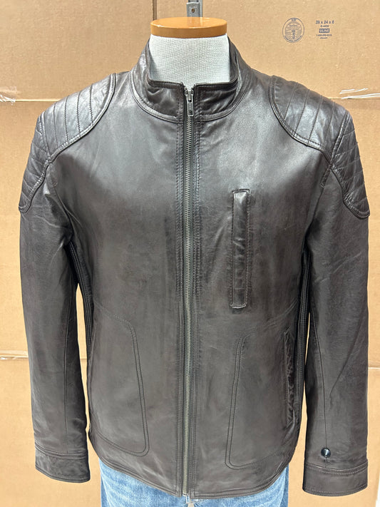 Joe Black and Brown  Men Bomber Jacket