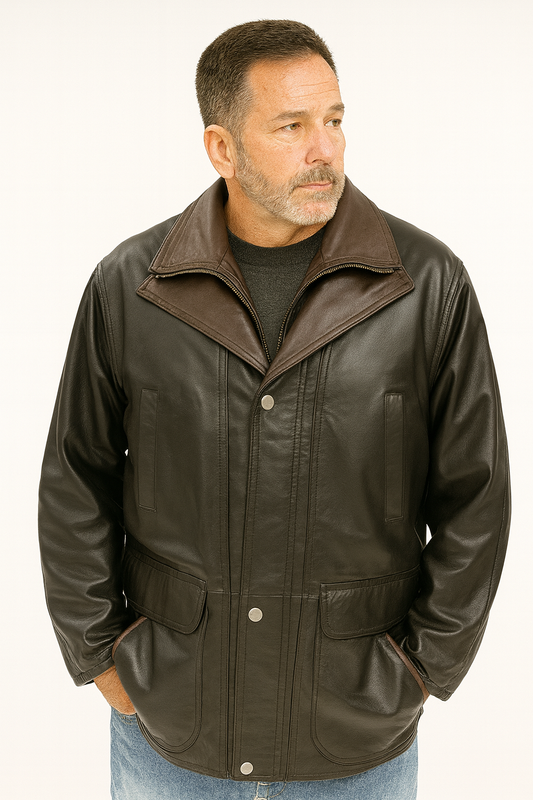 Classic Leather Jacket – Timeless Men’s Design
