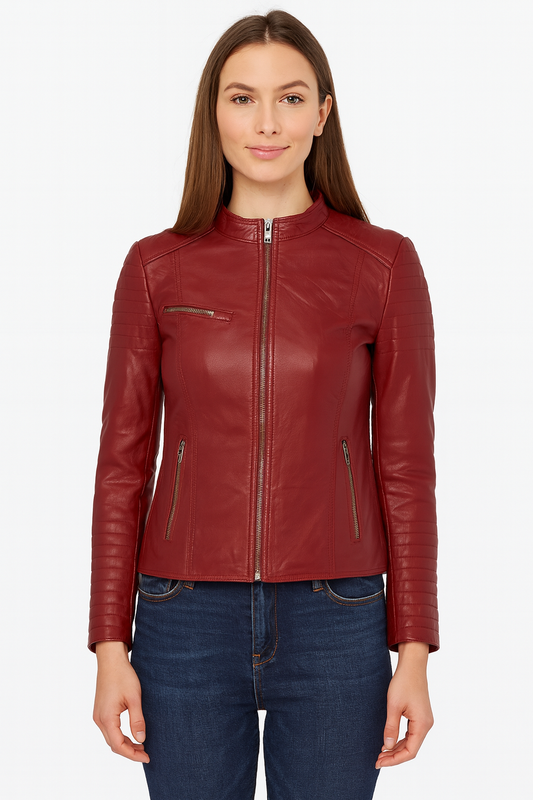 Women’s Red Jacket – Stylish Casual Outerwear for All Seasons