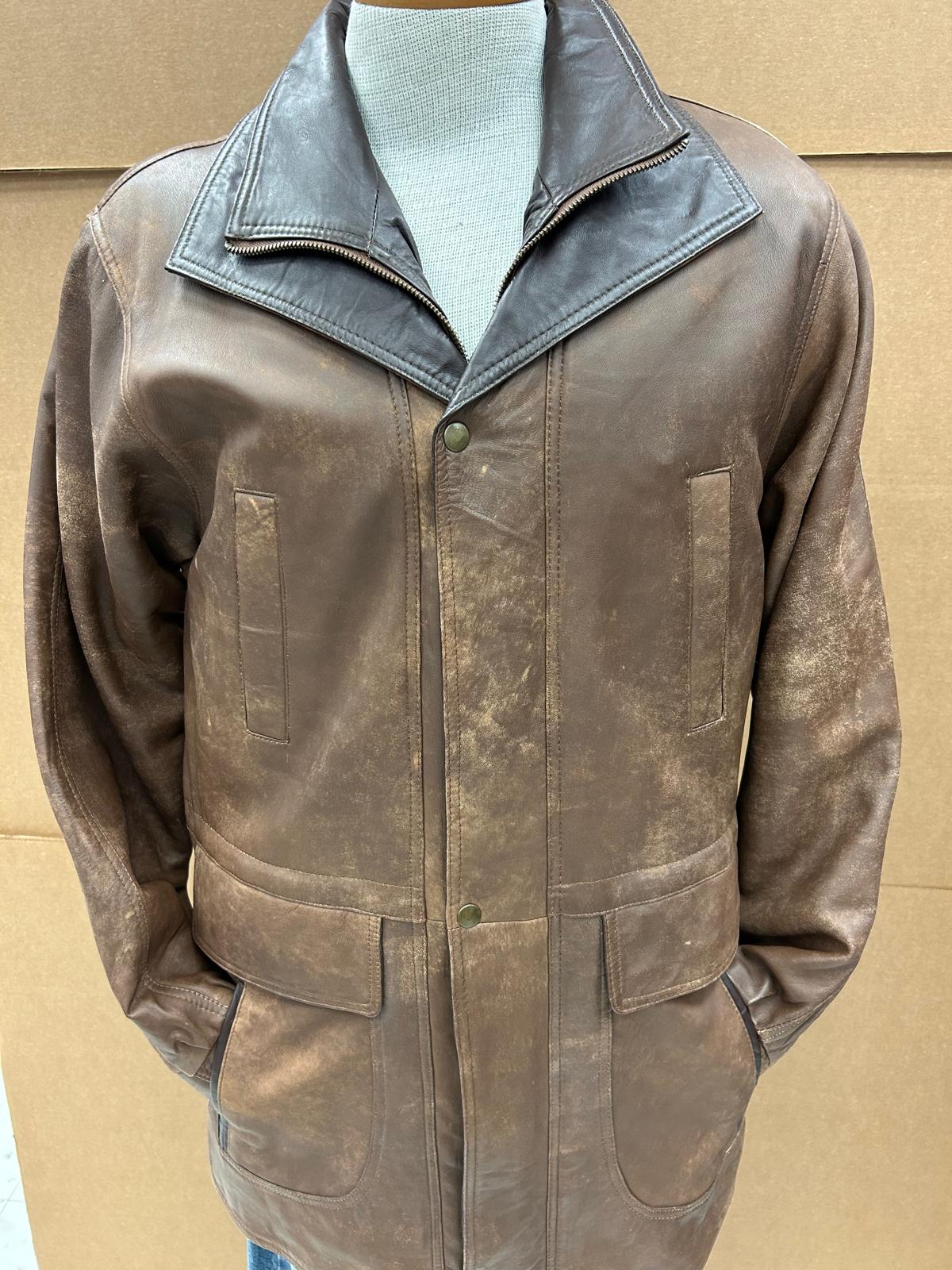 leather jacket with a classic design