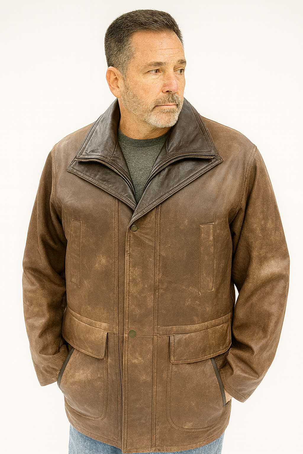 Classic Leather Jacket – Timeless Men’s Design